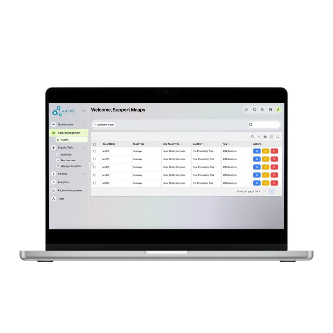 Web Platform – MAAPS CMMS